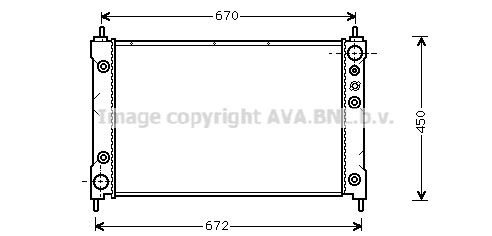 AVA QUALITY COOLING Radiators, Motora dzesēšanas sistēma HDA2037